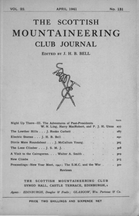 SMCJ Number 131 - Vol 22 - Apr 1941 cover